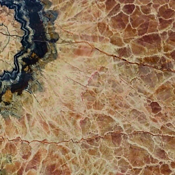 Orange Marble with vibrant orange tones and natural veining, perfect for elegant flooring, wall cladding, and countertops.
