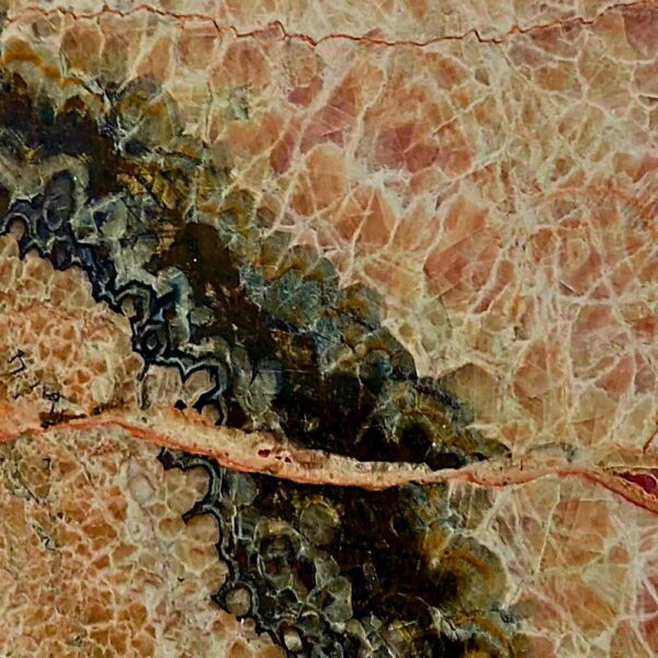 Orange Marble with vibrant orange tones and natural veining, perfect for elegant flooring, wall cladding, and countertops.