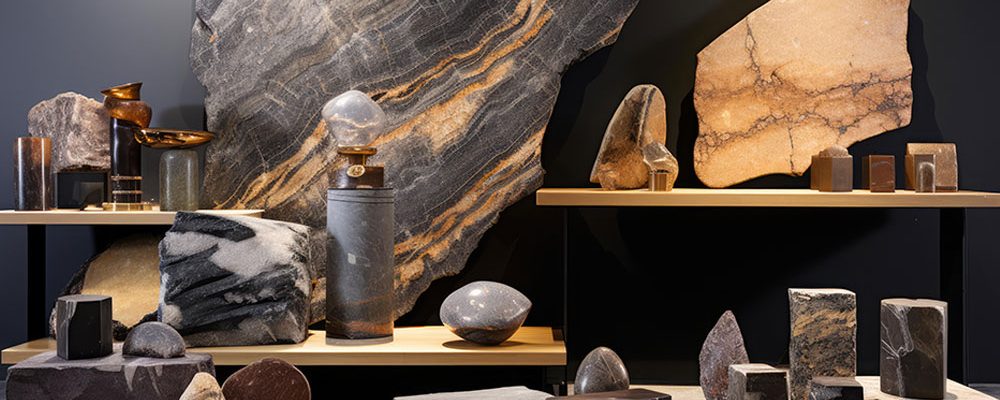 Iranian stones, including marble and granite, processed and ready for export to meet global demand for sustainable materials.