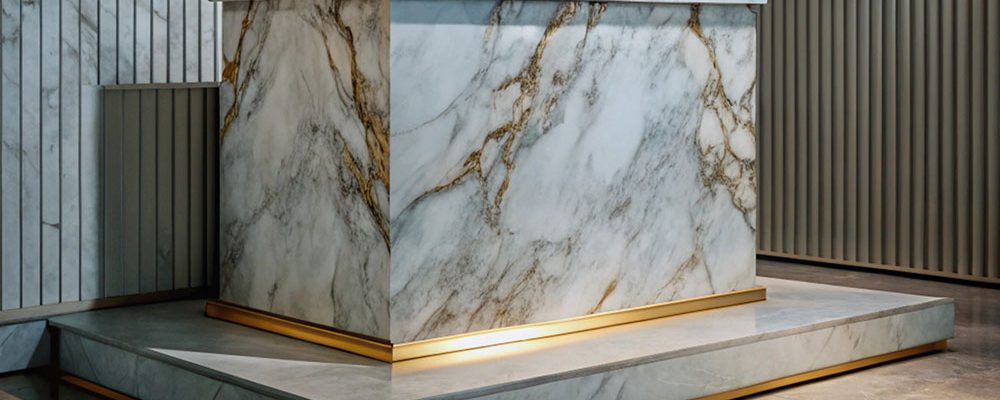 Iranian premium stones, including marble and granite, cut and processed for export to global markets.